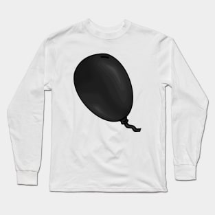 Black Balloon Floating - Balloon Long Sleeve T-Shirt